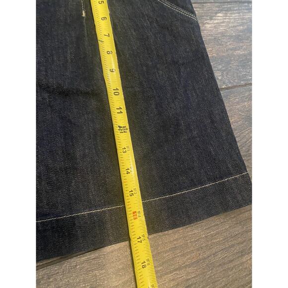 Elle Dark Wash Jean short womens skirt size 16 Mini NWOT Denim - Picture 4 of 6